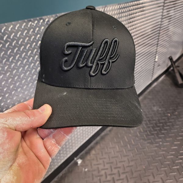 TUFF Script All Black Flexfit Hat