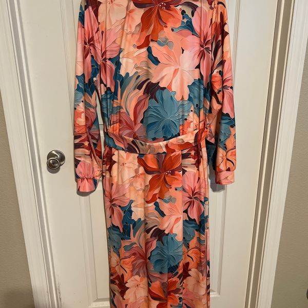 Robe Pull Midi Whisper – Noir, Rayures, Manches Longues, Col V – Taille S (Excellent état)