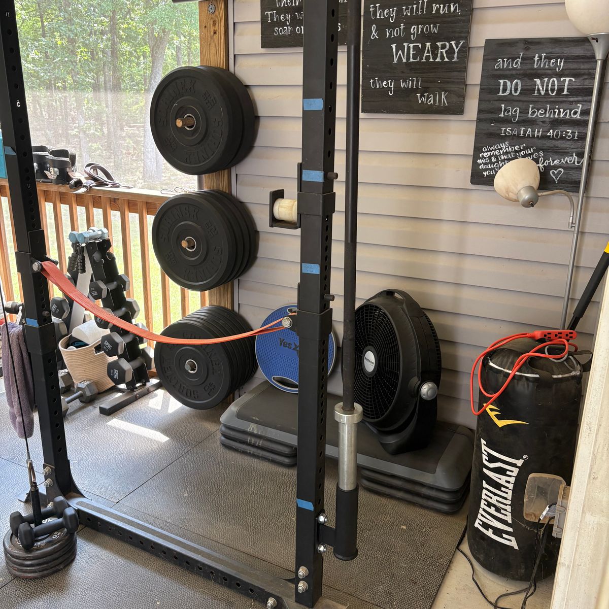 Vertical Mount Barbell Holder Rack Attachment Bells of Steel USA