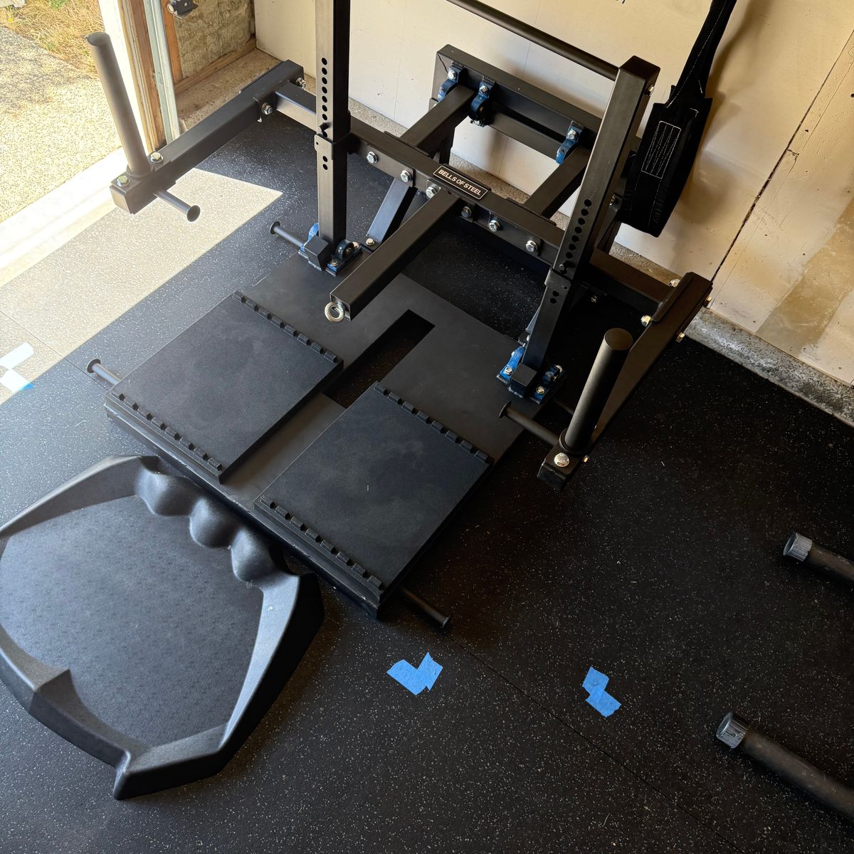 Belt Squat Machine With Belt Bells of Steel USA