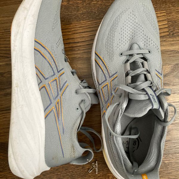 NWT ASICS Men\'s 11.5 M GEL-Nimbus 26 Running Shoes in Feather Gray/black ASICS Men main image 4