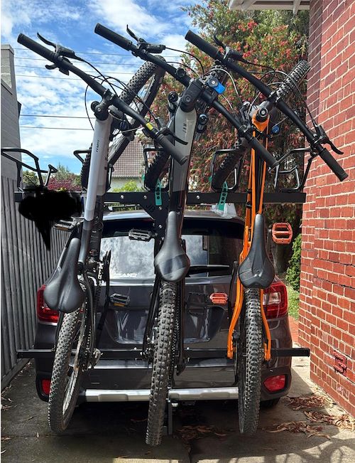 JB Racks bikes loaded