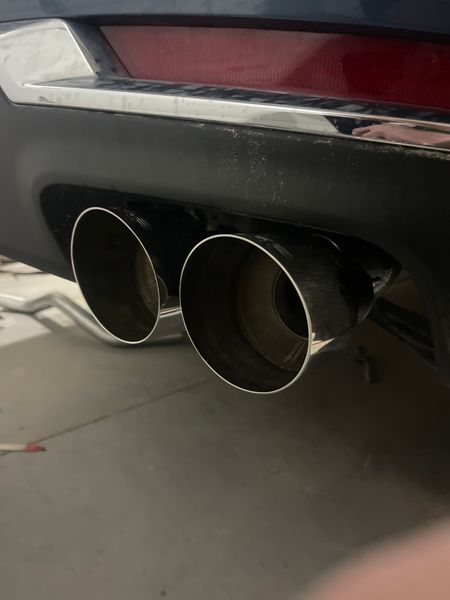 MBRP Dual Exhaust W Quad Carbon Fiber Tips For 19-24 Silverado Sierra 1500 6 2l