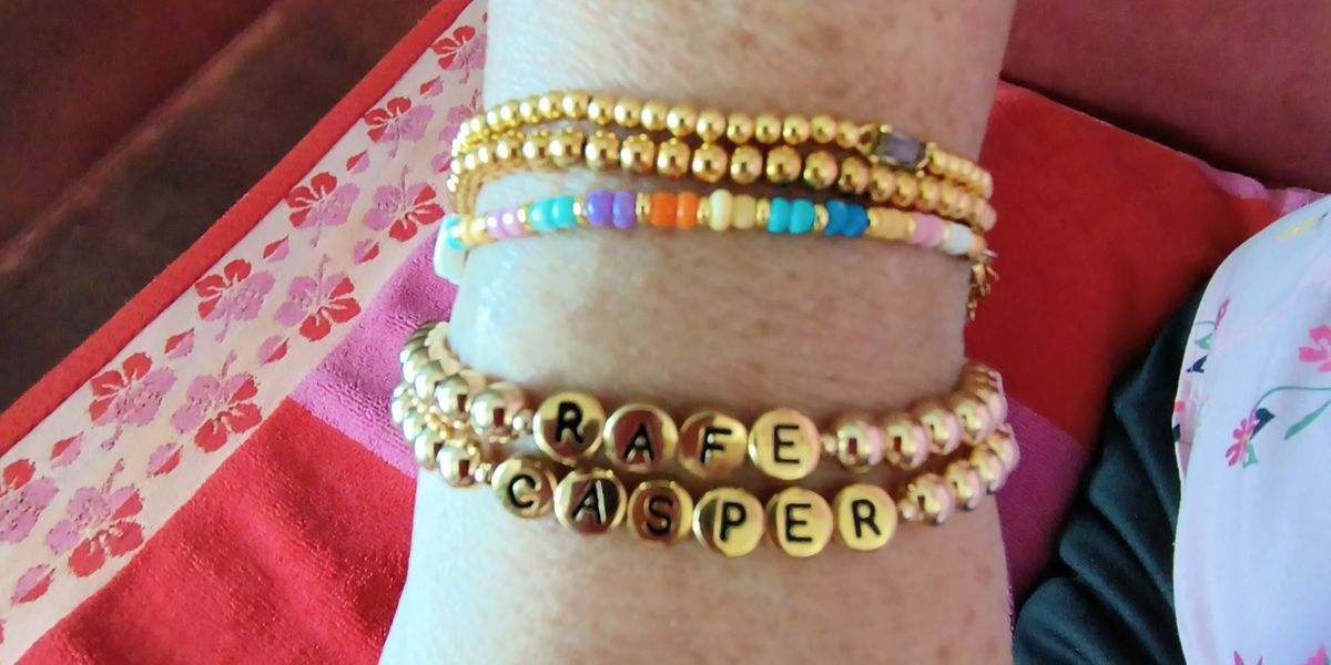 The Gold with Gold End Beads Bracelet – Names For Good