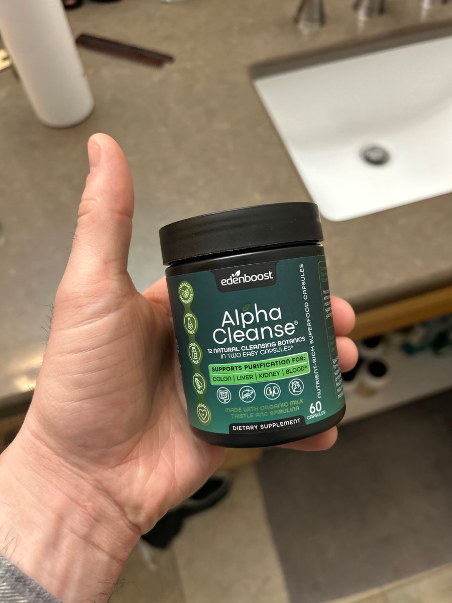 AlphaCleanse supplement bottle