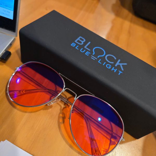 NightFall Aviator Blue Blocking Glasses | BlockBlueLight display picture 1