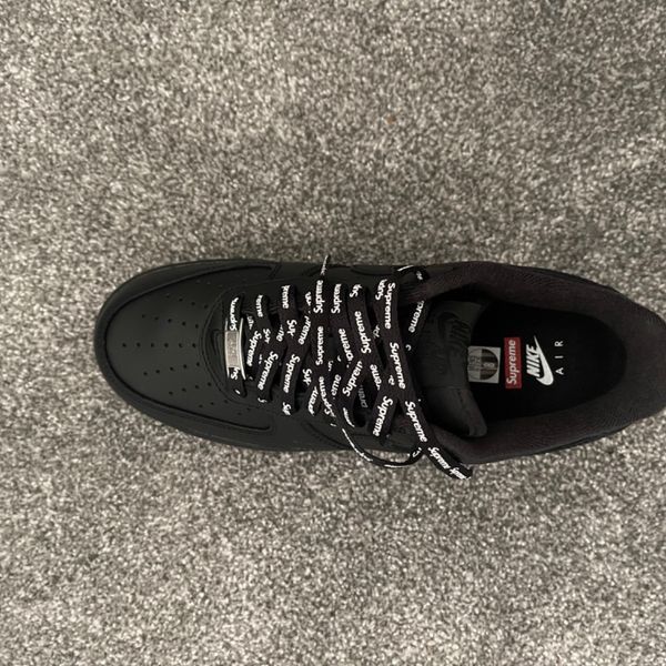 Supreme x Nike Air Force Low 'Box Logo Black' — Kick Game