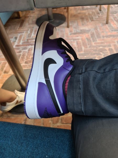 Court Purple 1s On Feet Air Jordan Low 'Court Purple' 2020 — Kick Game