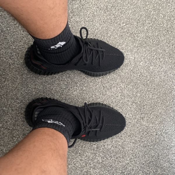 Adidas Yeezy Boost 350 V2 Core Black Red — Kick Game