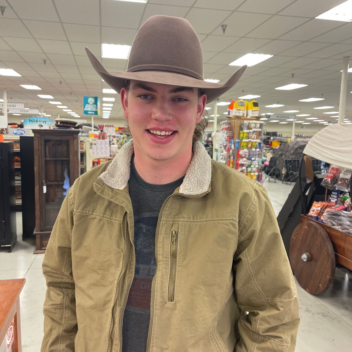 Pecan American Hat American Hat Co Felt 10X Pecan 7” Tall Crown