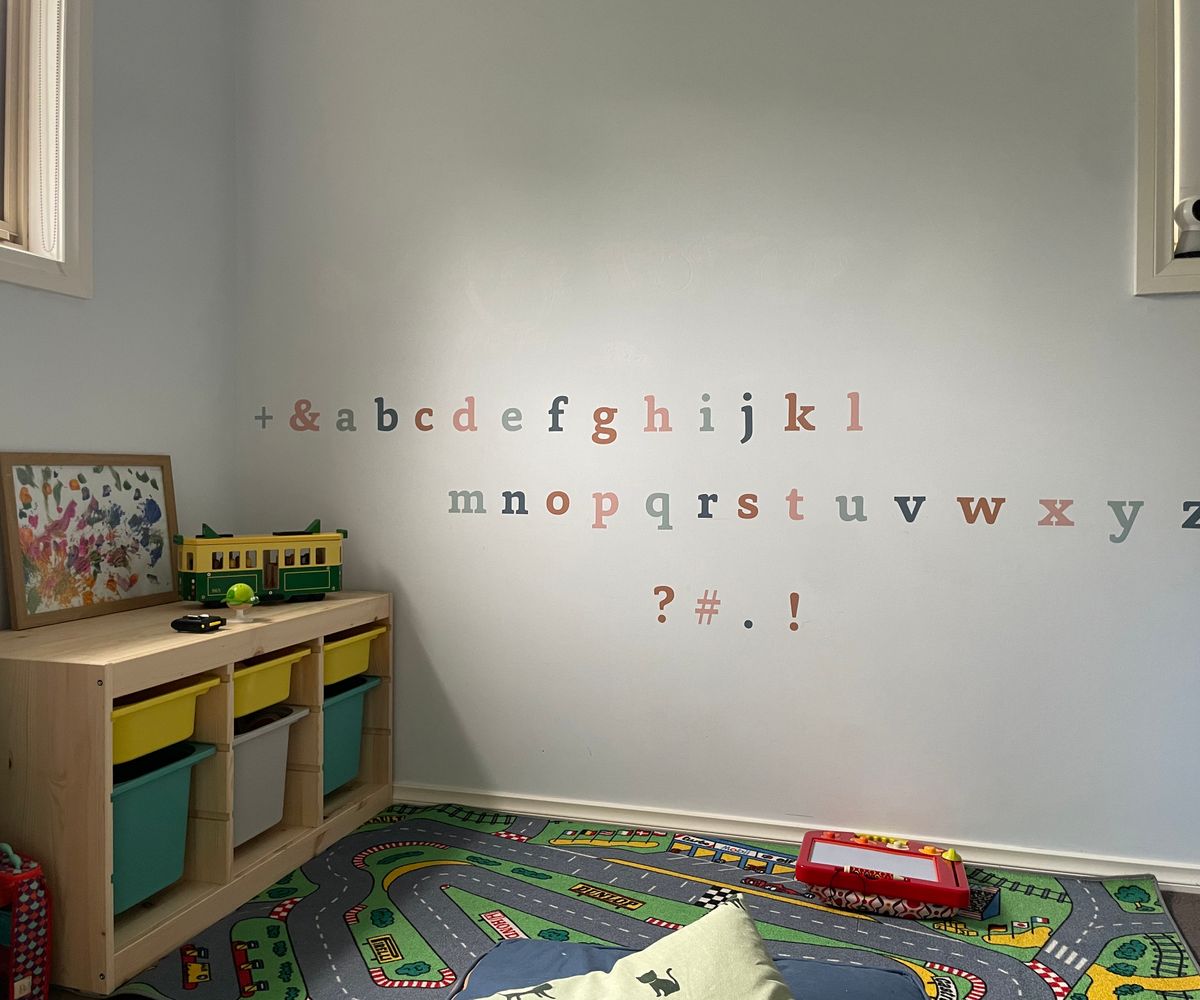 Retro Checkered Letters Nursery and Play Room Decor – Samantha Design Co, image size:1200x1000