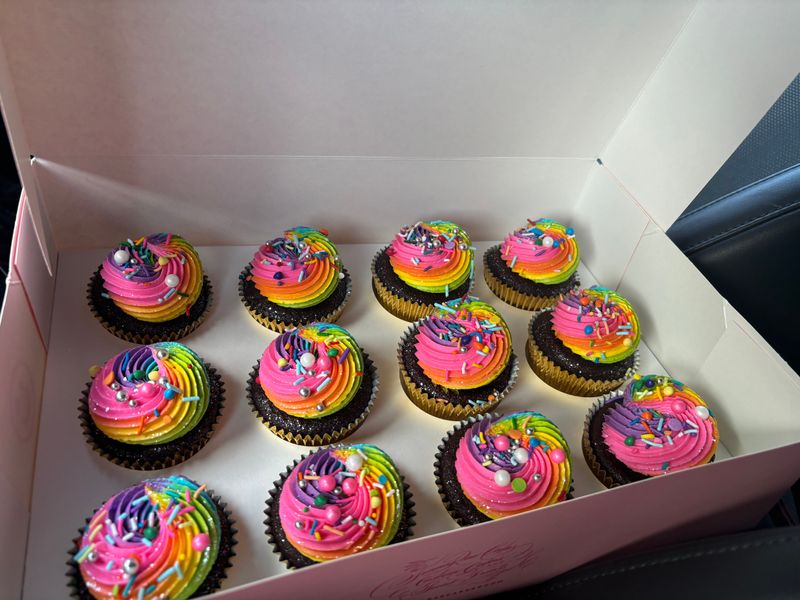 Rainbow Cupcakes Bright and Colourful Cupcakes from JRC – Jenna