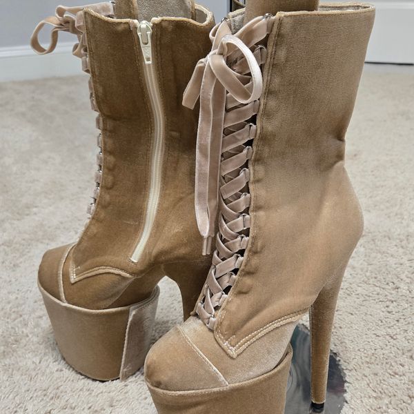 Pleaser Flamingo-1045VEL in Black – Pleaser Shoes