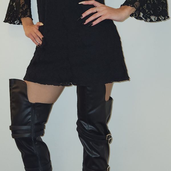 Pleaser Seduce-3080 in Black Vegan Leather – Pleaser Shoes