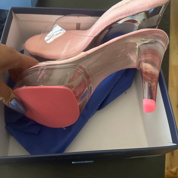 High Heels Clear Box Heels Clear Acrylic Elegant High Heel Shoes