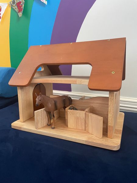 Toy Barn Wooden Toy Sale Farm Barn Qtoys Horse Stable Best Seller