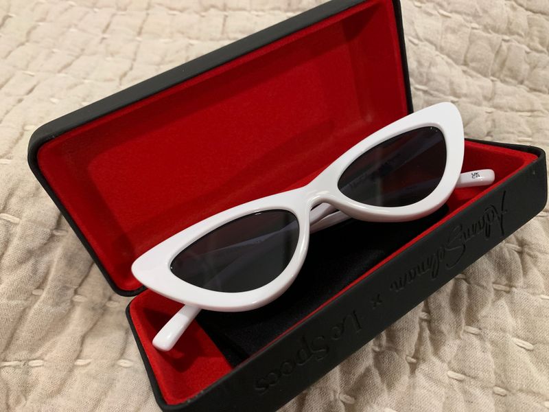 Adam Selman x Le Specs White Cat-Eye Sunglasses Adam Selman X Le Specs The Last Lolita - White – endlesseyewear main image 4